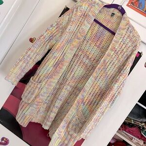 🌈 Pastel Rainbow 🌈 Current Mood Cardigan w/pockets